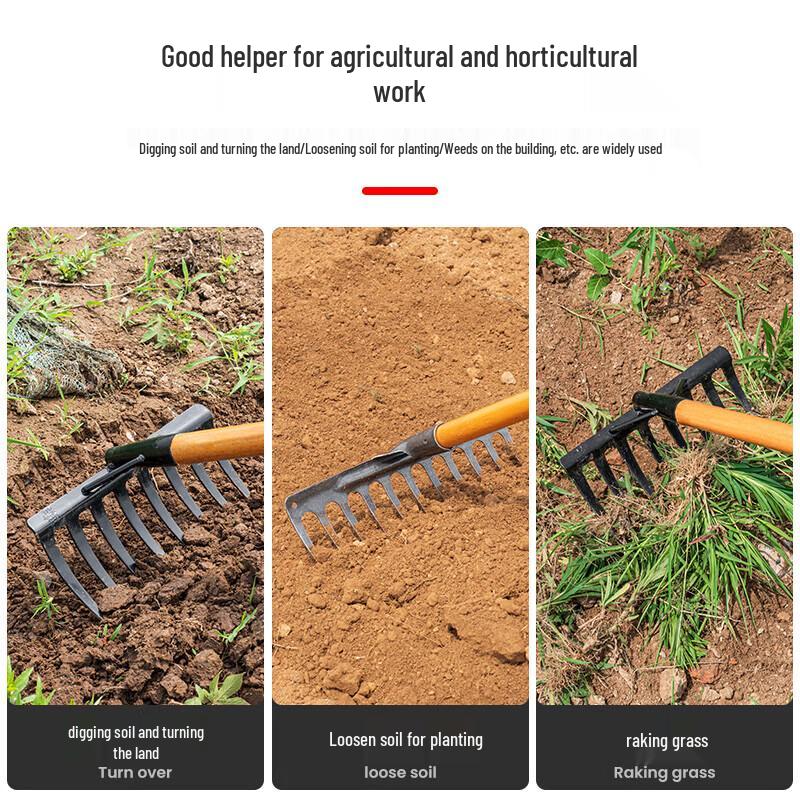 Multi-purpose Garden & Farm Rake