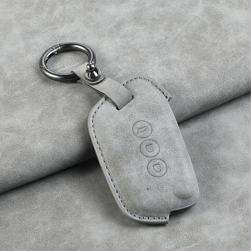 Leather Car Key Case Cover Shell For Baojun 560 Rs-5 530 630 310 E100 310W 510 730 360 Holder Fob Keychain Interior Accessories