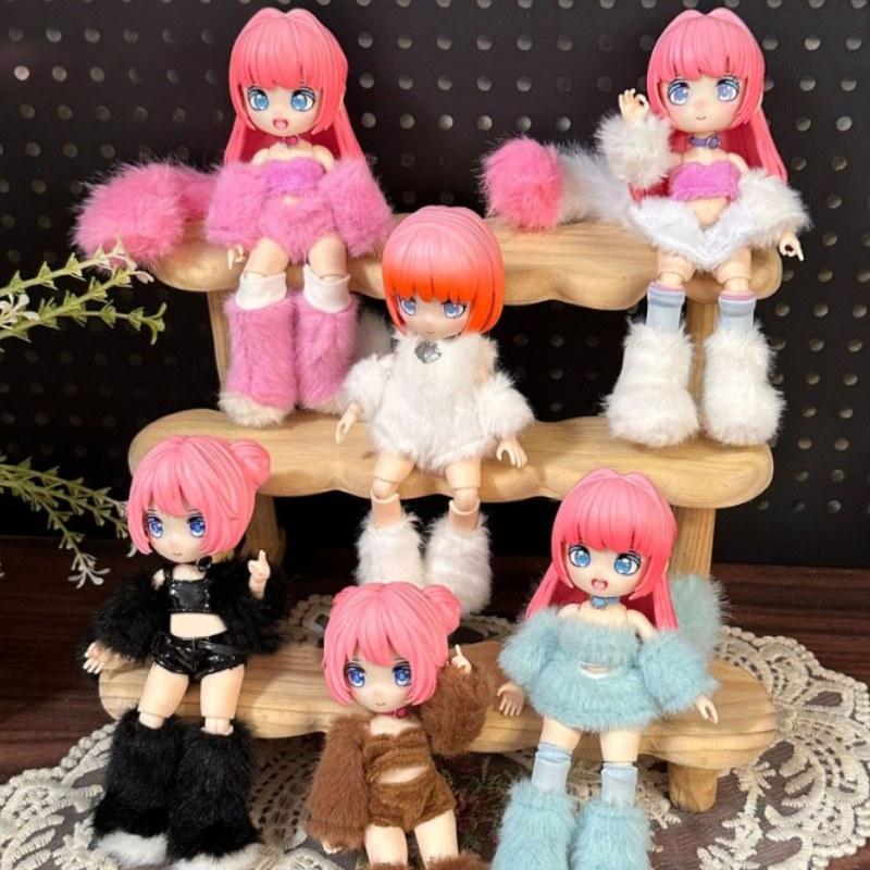 19 см Милая Аниме Кукла Полный Набор с Одеждой OB11 GSC DIY Игрушки для Переодевания