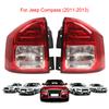 Для JEEP Compass 2011-2013 Светодиодный задний фонарь указателя поворота, стоп-сигнал, задний фонарь. Заменяет боковую сборку заднего фонаря.