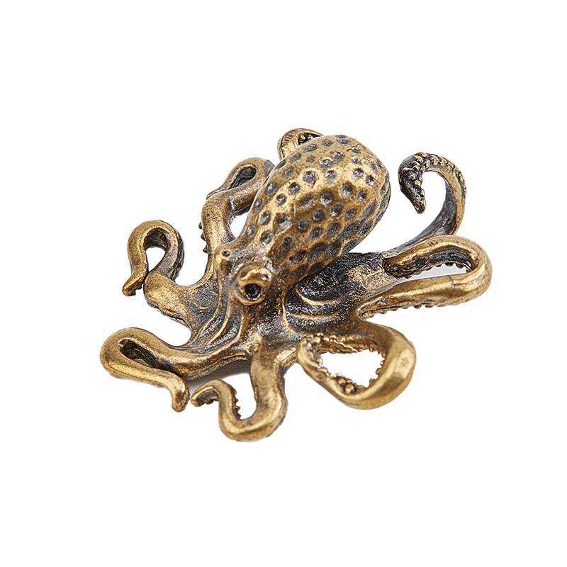 Латунный осьминог, украшение для дома, фигурки, орнамент, аксессуары, стол, чай, домашнее животное, ремесло