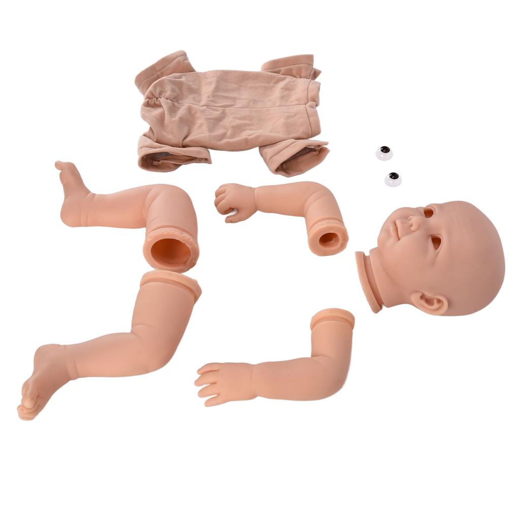 21 Inch Reborn Doll Kit Soft Vinyl Simulated DIY Unpainted Baby Doll Parts Mold Accessories for