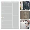 Magnetic Menu Board 7.8x11.7 In Clear Planner Board Reusable Acrylic Dry Erase Board with 6 Color Pens for Refrigerator