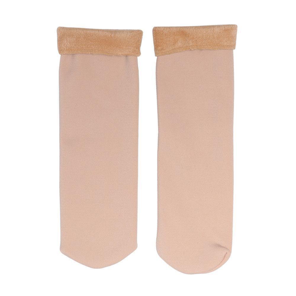 Velvet-lined Snow Socks Thickened Women's Hosiery Bare Leg Artifact Home Floor Socks  Unisex