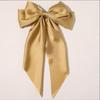 Satin Bow Streamer Hair Clip: Elegant Retro Hairpin for Women
