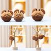 Cockroach Round Eyed Plush Keychain Stuffed Toy Cartoon Bag Gift Decoration