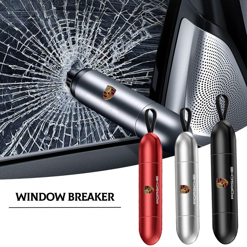 1 шт. Автомобильный аварийный молоток безопасности для спасения жизни, инструмент для эвакуации из автомобиля для Porsche Cayenne Panamera Macan Boxster 911 928 944 918 917