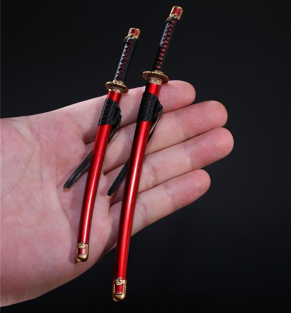 HiPlay Ryuzan Металл Ронин Тати Оружие Инструмент Подвижный для Экшн-фигурки Сплав Красный 1/6 LS2022-09A