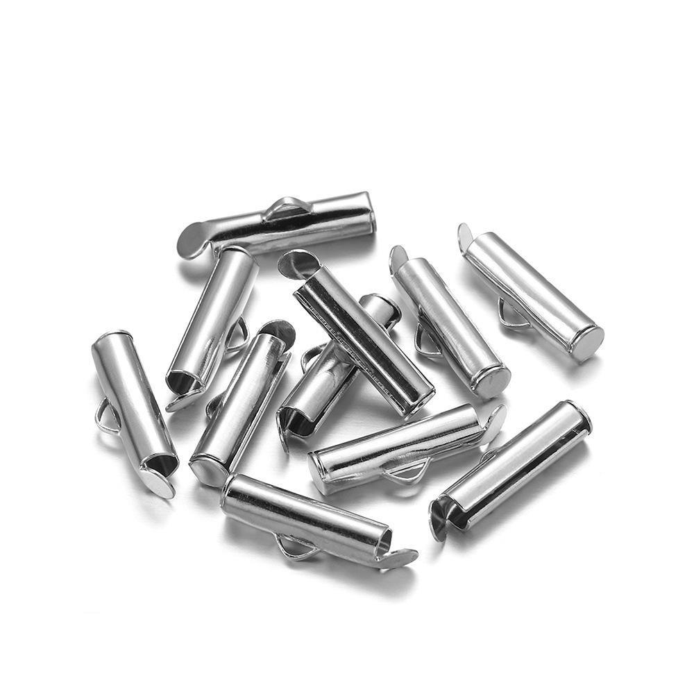 Diy Jewelry Accessories 10-40Mm Sliding Buckle, Earrings, Fringed Connection Pipe, Sliding Pipe Clip, Earrings, Single Slot Slide Tube