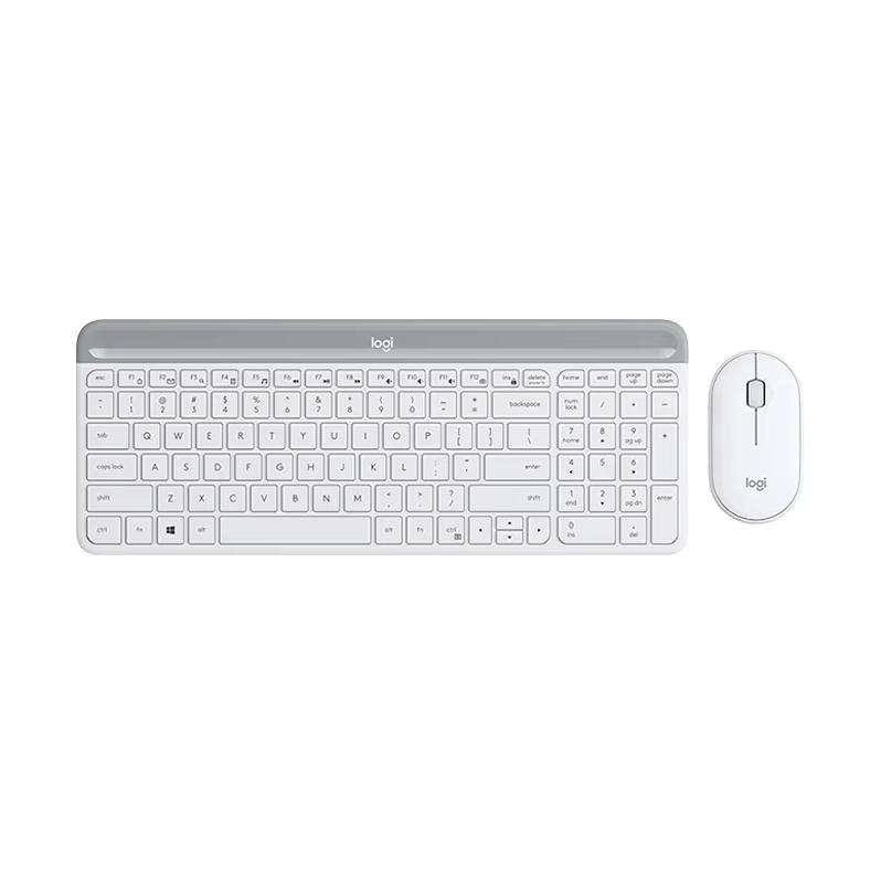 Logitech Беспроводной набор клавиатуры и мыши MK470 Офисный набор клавиатуры и мыши Тонкопленочная клавиатура с беспроводным 2.4G приемником