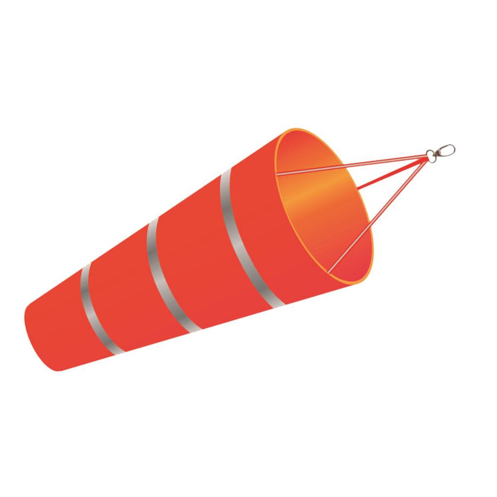 Reflective Plastic Windsock Outdoor Wind Direction Flag with Fluorescent Belt Wind Sock for Garden or Patios Decoration