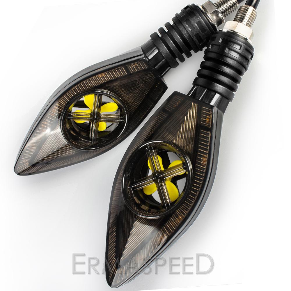 1 пара последовательных янтарных мотоциклетных светодиодных указателей поворота, индикаторы DRL, стоп-сигнал для мотоцикла, электронного велосипеда, скутера