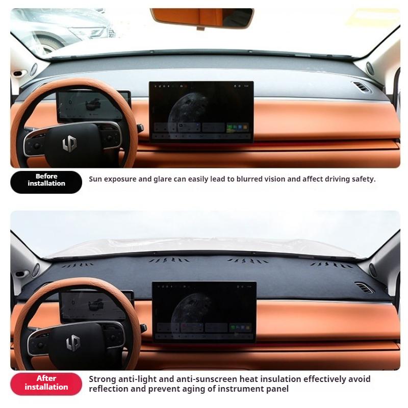 Подходит для Leapmotor C10 C16 C11 B10 B01 Lafa5 Коврик-чехол на приборную панель от солнца, противоскользящий, солнцезащитный, УФ-защита, интерьер