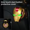 Car Push Start Button Protective Cover Decorative Sticker Trim Ring Surround Button Cover Interior Accessories Modification