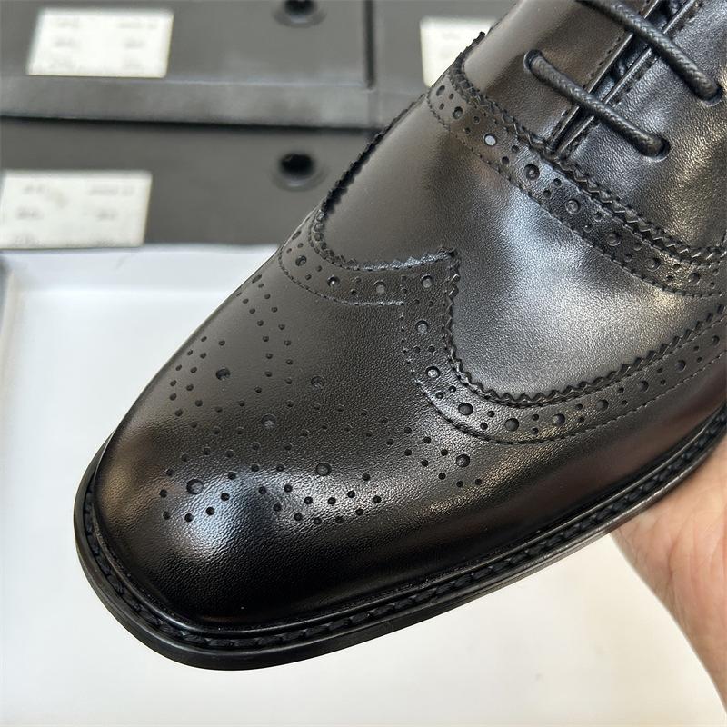 Гравированные кожаные туфли Brock, мужские деловые, кожаные, дышащие, рабочие туфли, свадебные туфли для жениха, мужские кожаные туфли из дерева Root