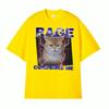 Funny Rage Consumes Me Comfort Angry Cat Meme Graphic TShirts Unisexs Clothing Vintage Classic 100 Cotton Oversized T Shirt Tops