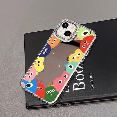 Множество маленьких монстров Подходит для чехла для мобильного телефона iPhone17promax 16 niche 14/13 Apple 15 всесторонний мультяшный
