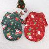 Christmas Dog Clothes for Small Dogs Jacket Santa Claus Printing Warm Dog Costume Coat Hoodies French Bulldog Pet Clothing