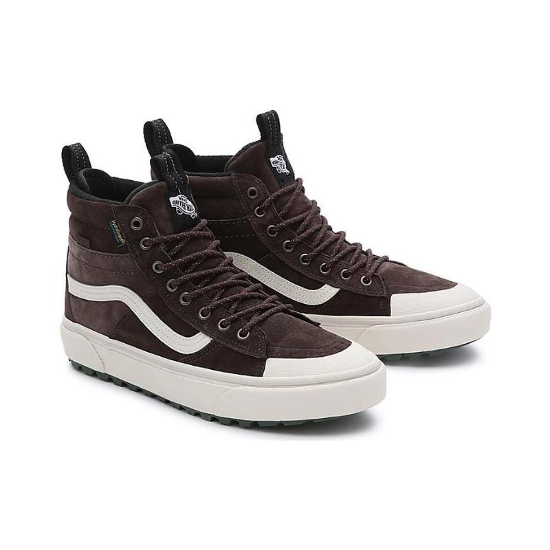 Vans SK8 MTE-2 унисекс на шнуровке ударопоглощающие прочные высокие кеды для скейтборда коричневый бежевый VN0007NK3N1