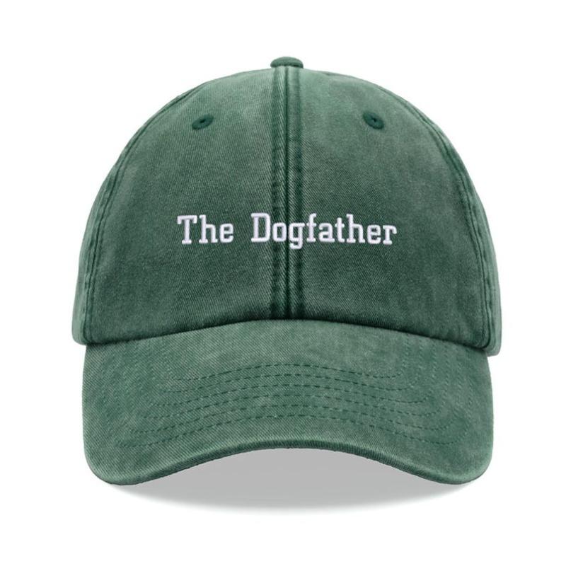 1 шт. Бейсболка "Отец Собак" Винтажная Стиранная Унисекс Папа gorras Низкопрофильная Регулируемая Выцветшая для Спорта Походов, Солнечного Пляжа, Повседневной Носки