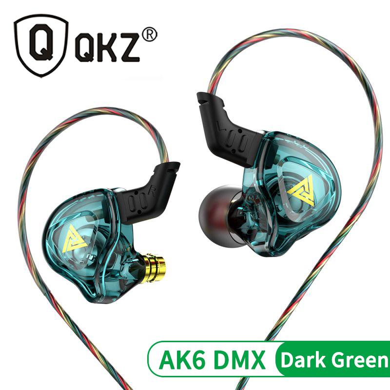 Оригинальные наушники QKZ AK6 ARES/DMX/AKX HIFI Тяжелый бас Внутриканальные мониторы Проводные наушники с микрофоном Шумоподавление Спорт Игра Музыка
