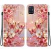 Чехол-книжка из искусственной кожи ручной работы для Samsung Galaxy A51 5G (SM-A516F/A516B)- Противоскользящий ударопрочный чехол с ремешком на запястье и дизайнами в виде сердец/роз и кошек