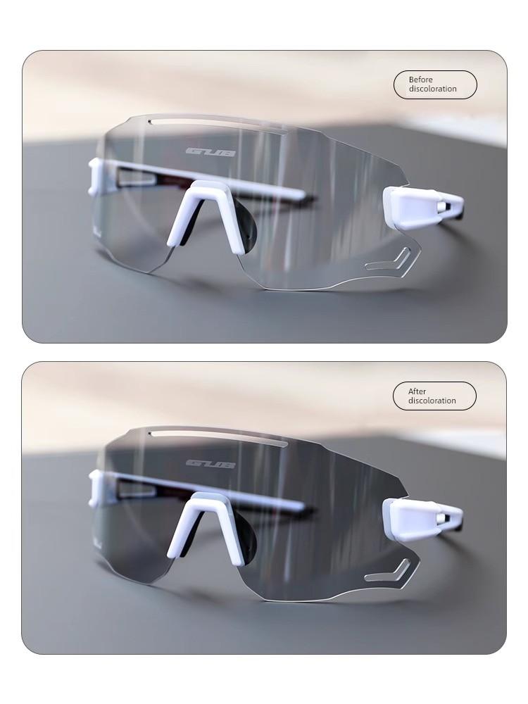 Gub Professional Glasses for Riding Color-Changing Frameless Windproof Day and Night Dual-Use Goggles Road Mountain Bike Men and Women