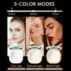 Компактное зеркало с подсветкой, дорожное зеркало для макияжа с 1X/5X увеличением, двухстороннее, 3 цвета, регулируемая яркость, портативное карманное зеркало для сумочки