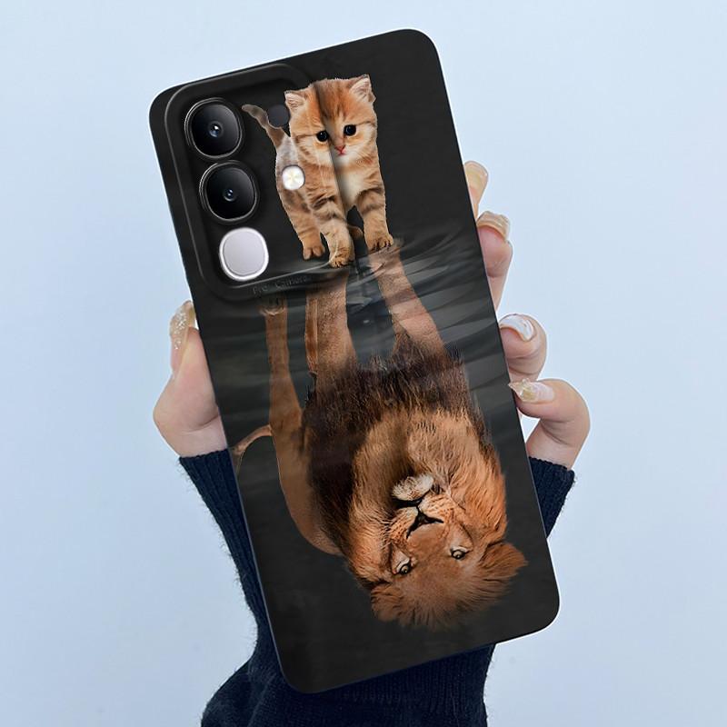 Чехол для телефона Vivo Y29 4G Модный Минимализм Масляная Живопись Цветок Мягкий Жидкий Силикон Задняя Крышка Для Vivo Y 29 4G Fundas