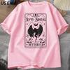 MothUnisex Tarot Card Butterfly Tshirt Unisex Vintage Cotton Short Sleeve T Shirt Streetwear Casual Round Neck Printed Tshirts Tops