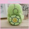 Delightful Turtle Plush Bag Charm Keychain Stuffed Animal In Green Vibrant