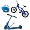 1:12 Miniature Bicycle Scooter Set with Repair Tools And Bike Helmet for Dollhouse DIY Diorama Accessories Mini Collectibles
