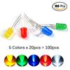 100Pcs/lot 5MM LED Diode Light Led Cube Red Green Yellow Blue White 5 Colors Electronic Diy Kit