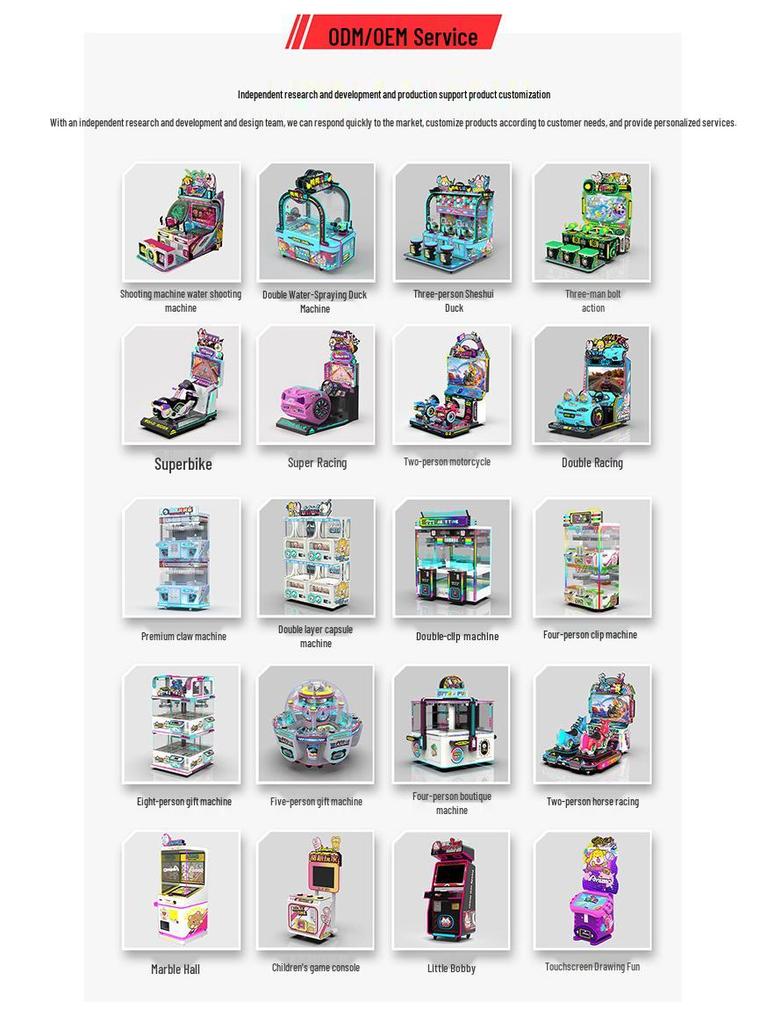 Double Player Shooting Arcade Game Machine for Children
