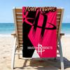 Custom Name Beach Towel basketball Pride Rockets Beach Towel, Soft Microfiber, Gift for Her/Him, Birthday, for Pool, Beach, Travel, Fan gifts
