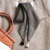 Double-sided Velvet Square Scarf Vintage Ethnic Style Warm Shawl Women 68x68cm