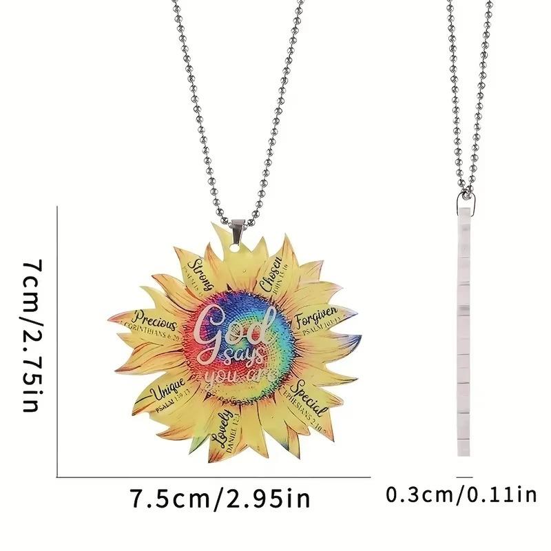 Украшения в виде подсолнухов Акриловые украшения для автомобиля Аксессуары для рюкзака Праздничные украшения для дома Стеклянные шары для елок Украшения для верхушек