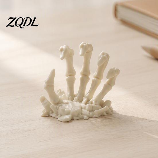 Creative Gift for Friends Skeleton Hand Figurine, 3D Printed Realistic Bone Skull Sculpture, 3d Gothic Dark Aesthetic Desktop Ornament Home