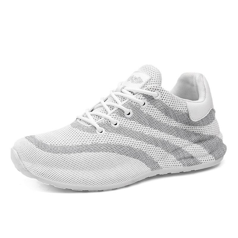 Мужская дышащая спортивная обувь для бега с летающей тканью, модные повседневные сетчатые кроссовки, уличные легкие кроссовки