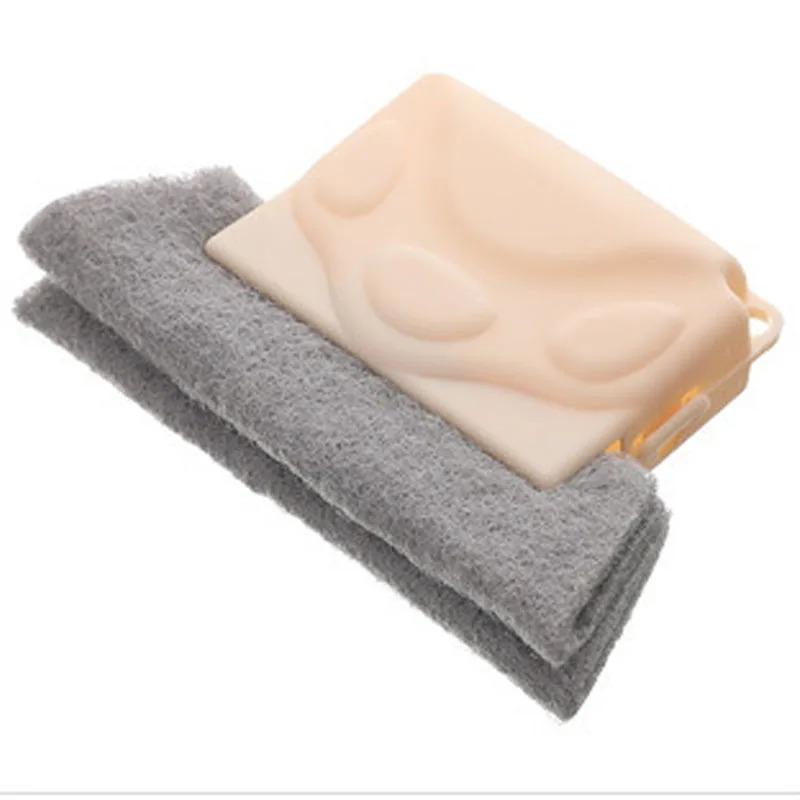 Щетка для чистки дверных пазов Салфетка для чистки оконных пазов Инструмент для чистки направляющих раздвижных дверей Портативные ручные инструменты для чистки пазов