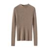 Kangsai Ni Women's Cashmere Slim-Fit Half-High Neck Sweater - 100% Pure Cashmere Knit Base Layer