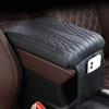 Car Armrest Cover Mat Universal PU Leather Storage Box Pad Car Styling