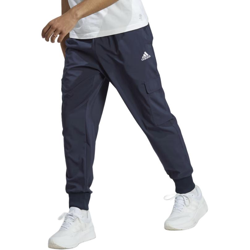 adidas Essentials M Sl C 7/8 Pt Casual Fit Mid Талия Однотонные зауженные тканые брюки мужские брюки Legend-Ink HA4349