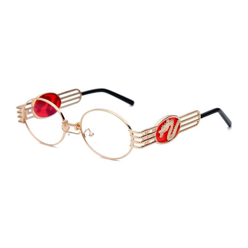 Newest Luxury Designer Sunglasses For Men And Women Dragon Emblem Celebrity Fashion Sun Glasses Oval Classic Brand Shades