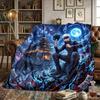 Jujutsu Kaisen Flannel Blanket Printed Warm Comfortable, For Beds, Picnics, Travel -HE33