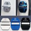DCGO2 4PCS Stainless steel Car Emblem Door Lock Covers for Mercedes Benz CLA CLS GLE GLC GLS GLK W212 W205 W213 W203 W204 W211 E200