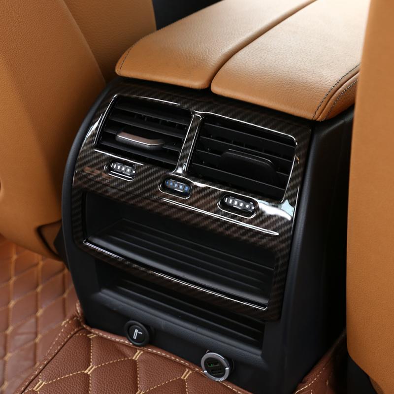 Для BMW 5 серии G30 2017-2018 ABS углеродное волокно автомобильный Стайлинг задняя крышка вентиляционного отверстия для кондиционера