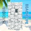 Sports Beach Towel Cat Pattern Quick Dry Towel Swimming Anti Sand Beach Towel for Swimming, Surfing and Outdoor Activities