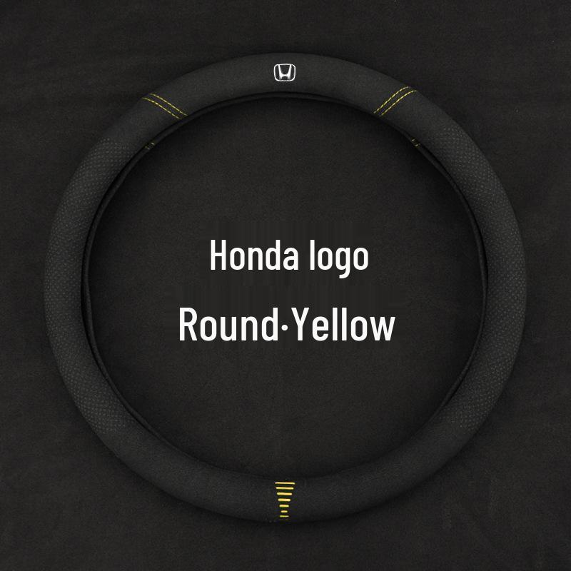 Замшевая и кожаная оплетка на руль для Accord 9-го и 10-го поколения - Ультратонкая, всесезонная