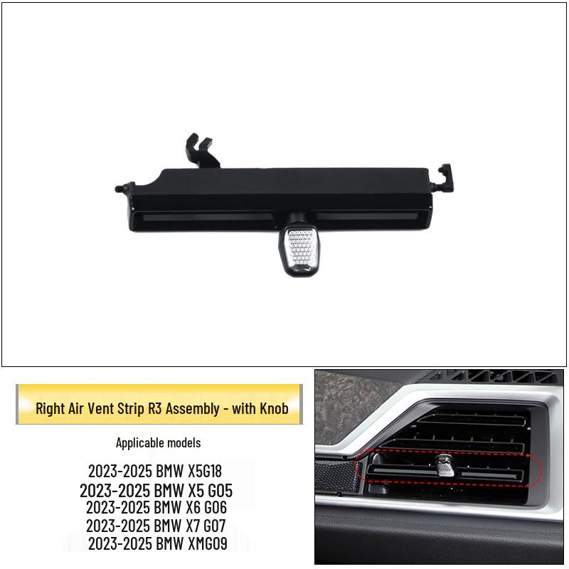 Комплект для ремонта воздуховодов BMW X5/X6/X7: Вал ручки регулировки и рамка панели